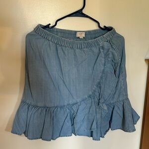 Denim look skirt
